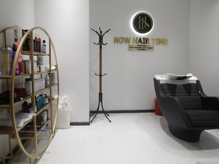 Hair washing station at Now Hair Time, Istanbul