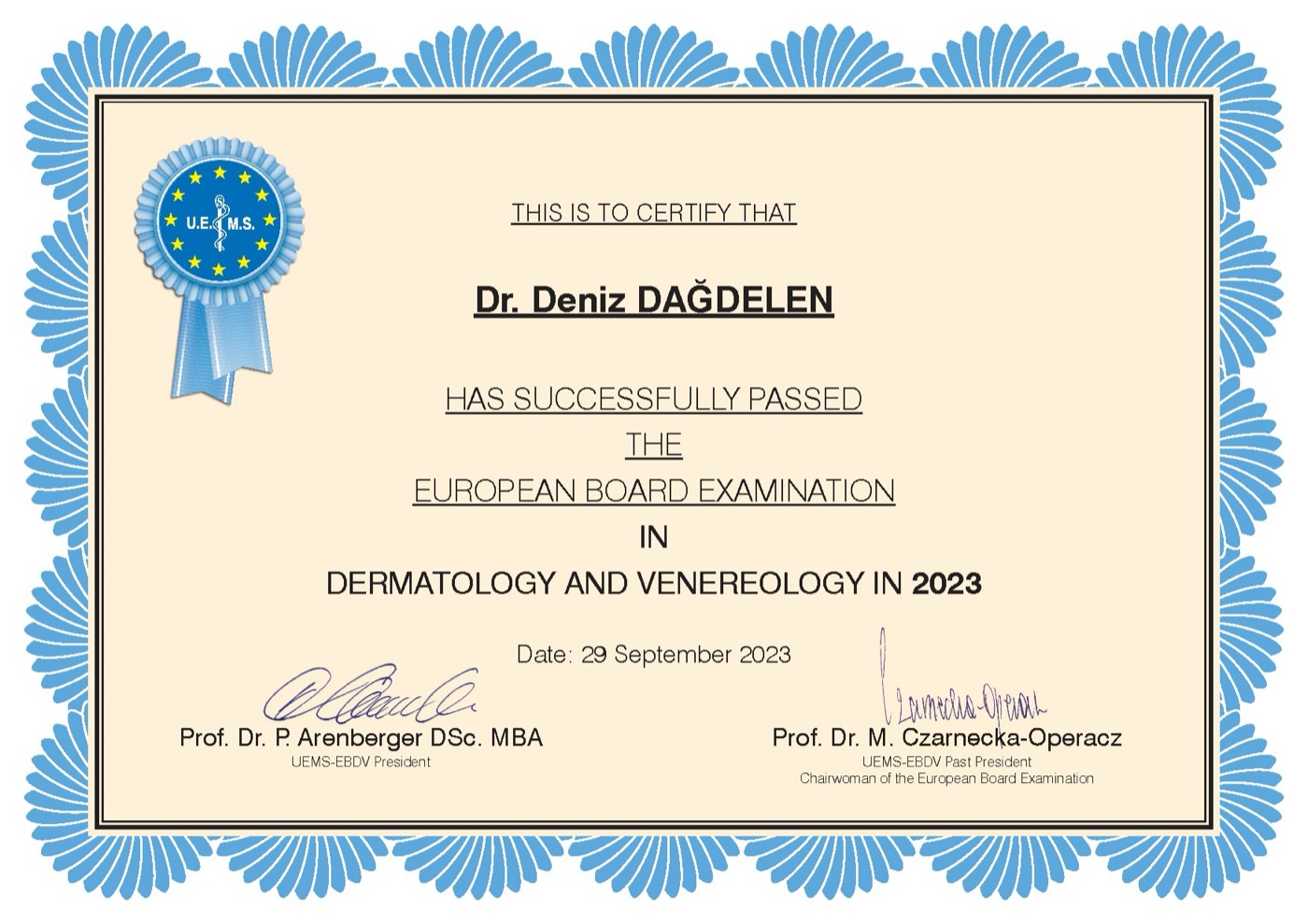 European Board of Dermatology & Venereology (UEMS-EBDV)