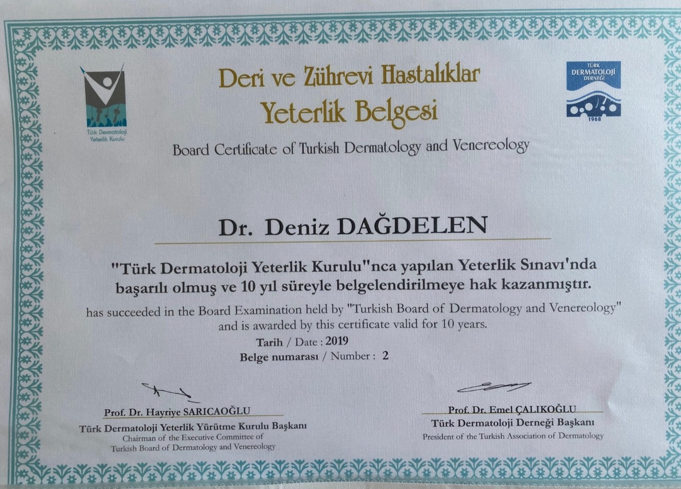 Turkish Board of Dermatology & Venereology